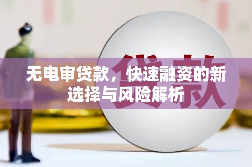 昌宁无电审贷款，快速融资的新选择与风险解析