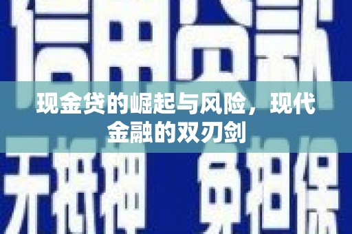昌宁现金贷的崛起与风险，现代金融的双刃剑