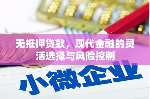 昌宁无抵押贷款，现代金融的灵活选择与风险控制