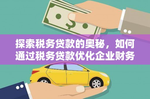 昌宁探索税务贷款的奥秘，如何通过税务贷款优化企业财务