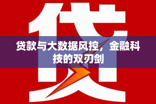 昌宁贷款与大数据风控，金融科技的双刃剑