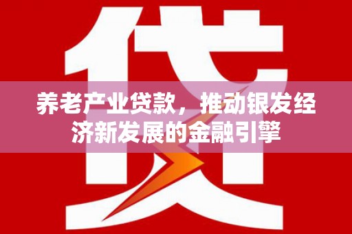 昌宁养老产业贷款，推动银发经济新发展的金融引擎