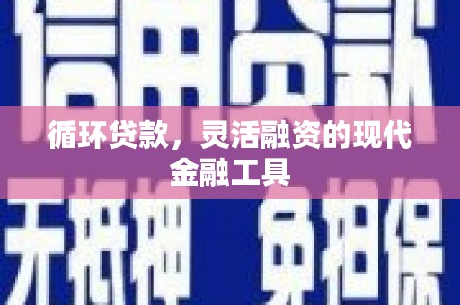 昌宁循环贷款，灵活融资的现代金融工具