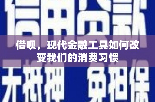 昌宁借呗，现代金融工具如何改变我们的消费习惯