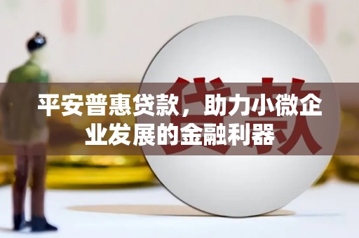 昌宁平安普惠贷款，助力小微企业发展的金融利器