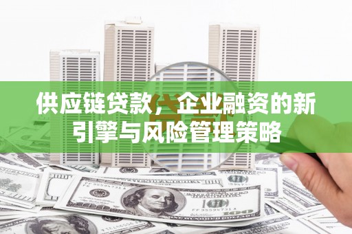 昌宁供应链贷款，企业融资的新引擎与风险管理策略