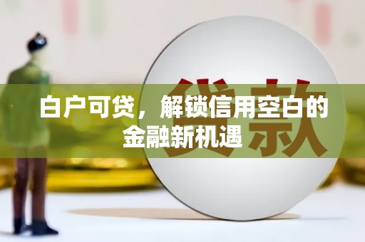 昌宁白户可贷，解锁信用空白的金融新机遇