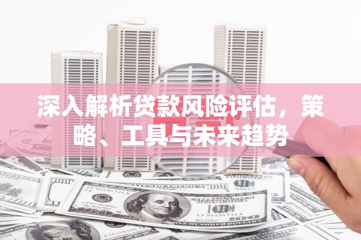 昌宁深入解析贷款风险评估，策略、工具与未来趋势