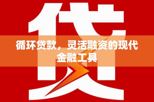 昌宁循环贷款，灵活融资的现代金融工具