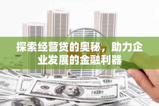昌宁探索经营贷的奥秘，助力企业发展的金融利器