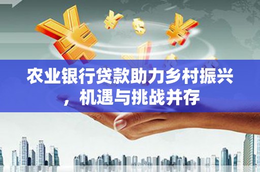 昌宁农业银行贷款助力乡村振兴，机遇与挑战并存