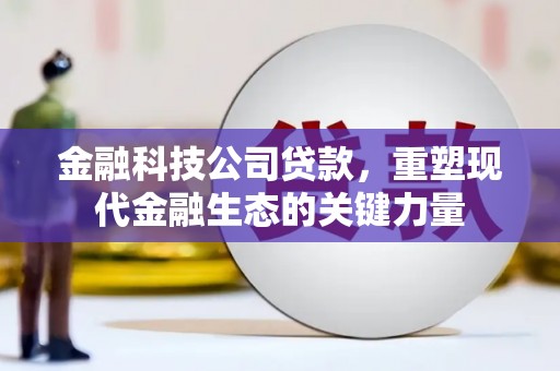 昌宁金融科技公司贷款，重塑现代金融生态的关键力量