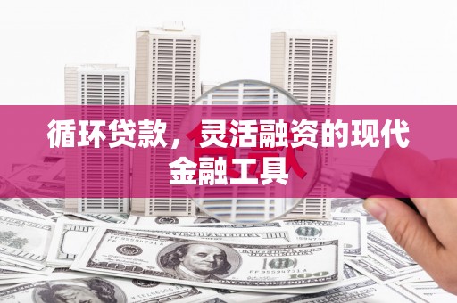 昌宁循环贷款，灵活融资的现代金融工具
