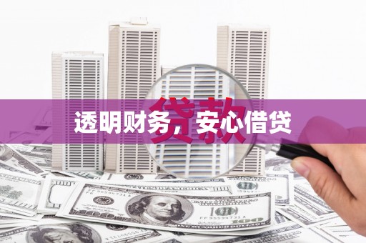 昌宁透明财务，安心借贷