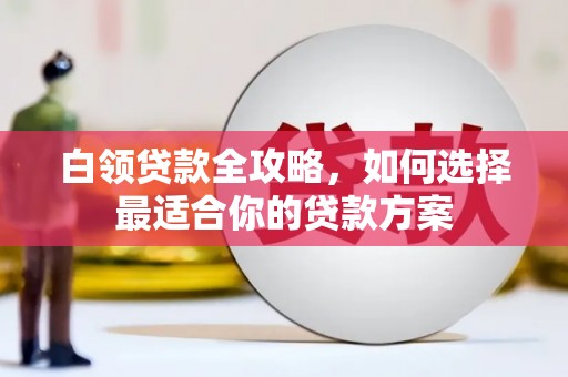 昌宁白领贷款全攻略，如何选择最适合你的贷款方案