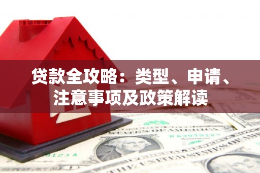 昌宁贷款全攻略：类型、申请、注意事项及政策解读